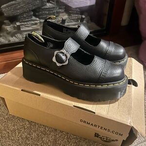Dr. Martens Black Platform Mary Janes